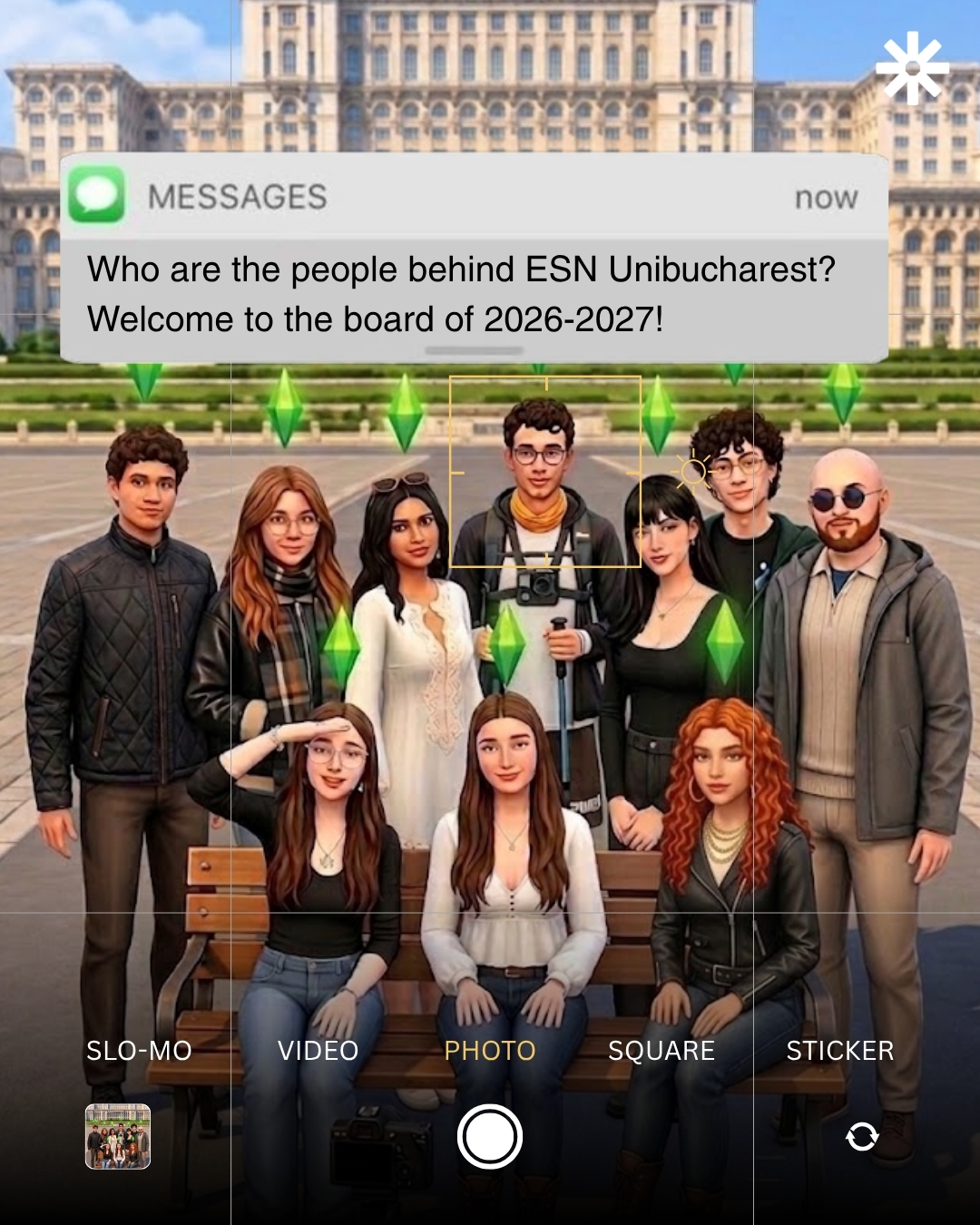 Drawing of board members